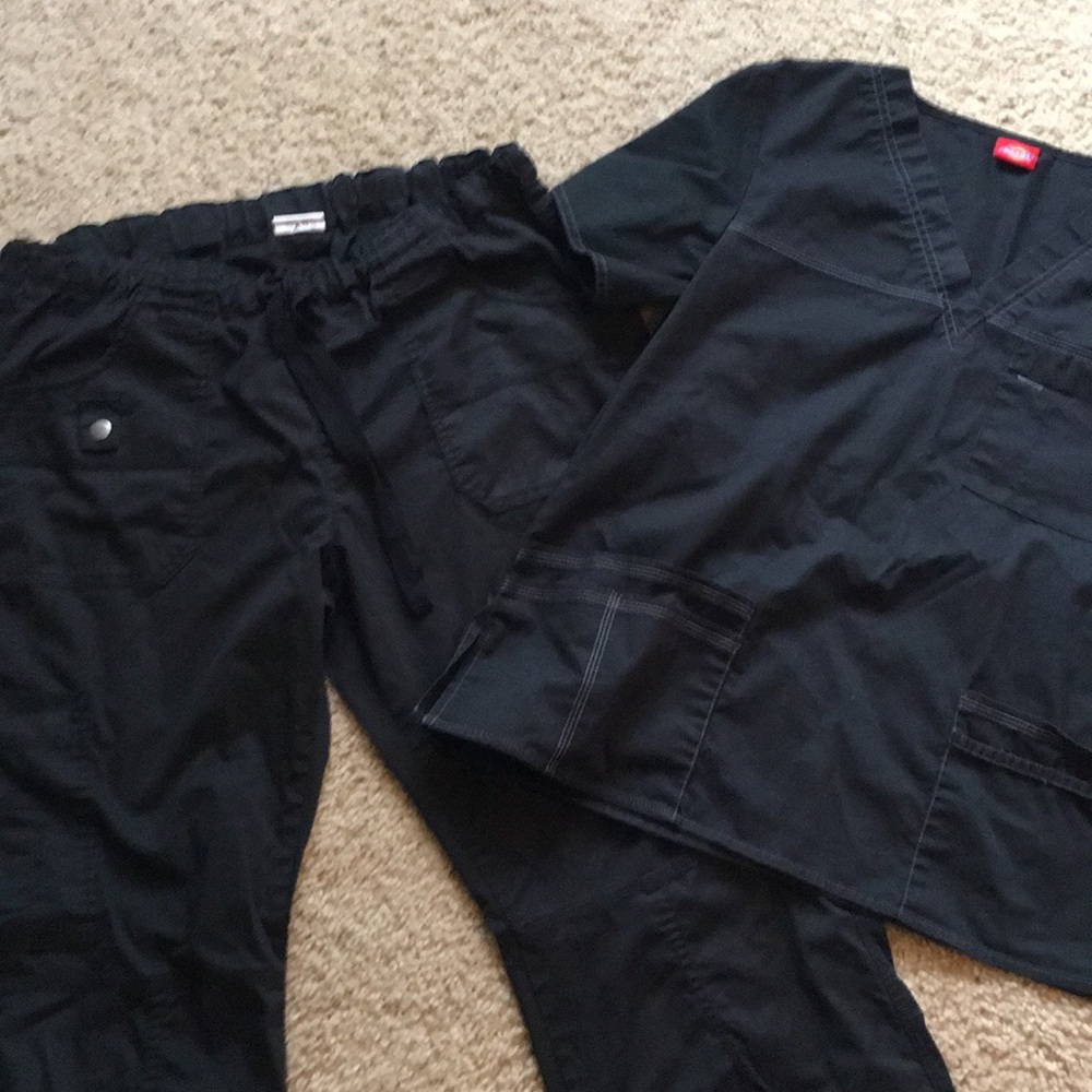 Dickies GenFlex black scrub set